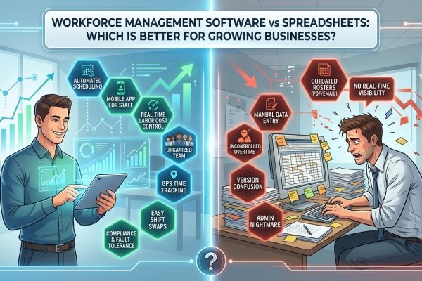 Workforce Management Software vs Spreadsheets: Which Is Better for Growing Businesses?